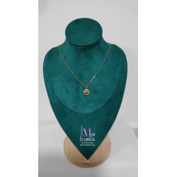 COLGANTE ARBOL DELA VIDA PQ CRISTAL BLANCO DORADO 