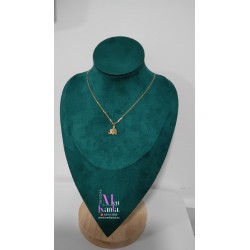 COLGANTE ELEFANTE PQ CRISTAL COLOR DORADO 