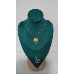 COLGANTE ALAS ANGEL CRISTAL DORADO