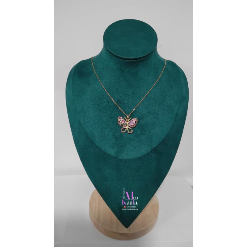 COLGANTE MARIPOSA CRISTAL COLOR DORADO