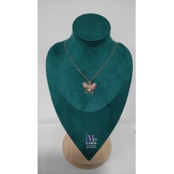 COLGANTE MARIPOSA CRISTAL COLOR DORADO