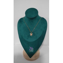 COLGANTE MARIPOSA CRISTAL PQ  DORADO