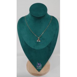 COLGANTE ARCO IRIS CRISTAL COLOR  DORADO