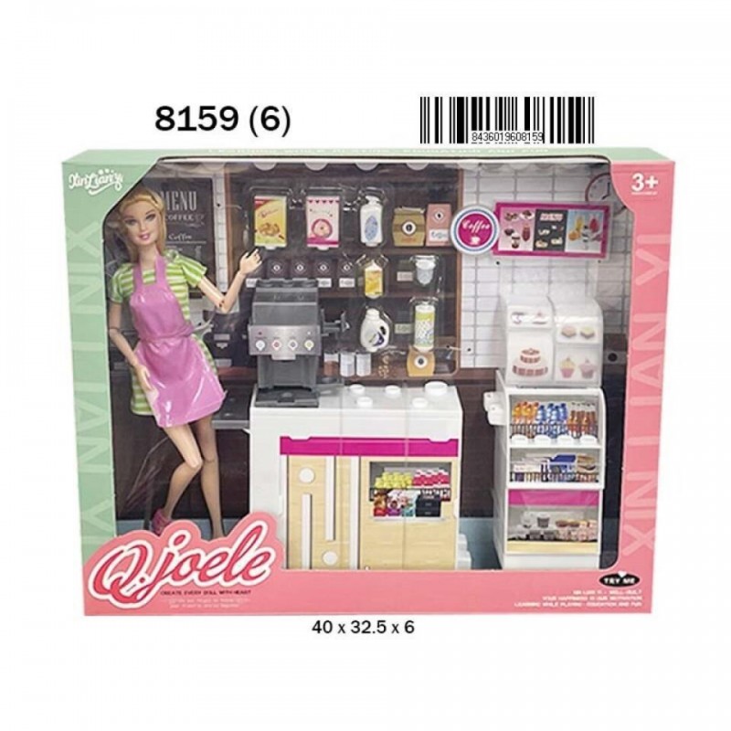 CAJA MUÑECA COCINA ACCESORIOS