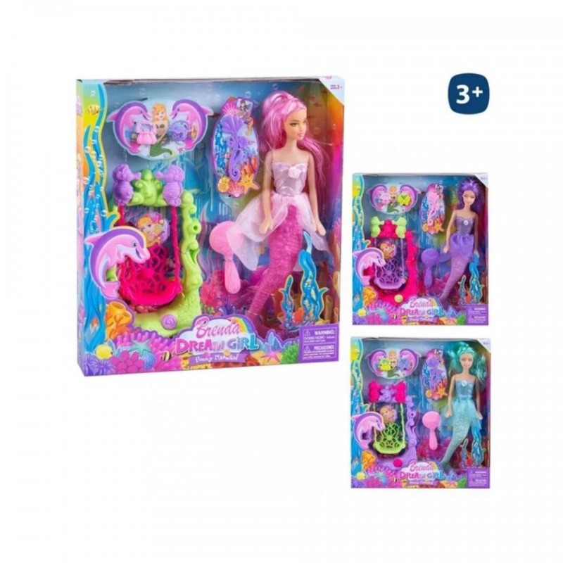 MUÑECA SIRENITA  29 CM