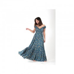 VESTIDO KRISTEN LARGO GOMA NIDO ABEJA