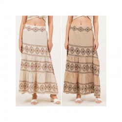 FALDA LARGA ALGODON CLAUDIA ETNICA 