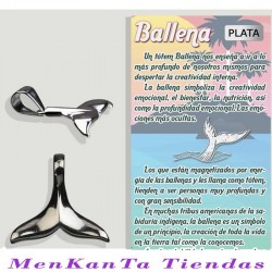 COLGANTE COLA BALLENA PLATA DE LEY 14X14MM