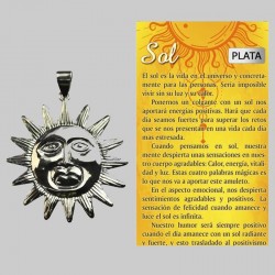 COLGANTE SOL RADIANTE PLATA DE LEY