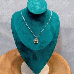 COLGANTE ARBOL DE LA VIDA CON CRISTAL CIRCULO