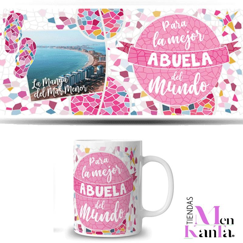 TAZA MEJOR ABUELA FOTO LA MANGA