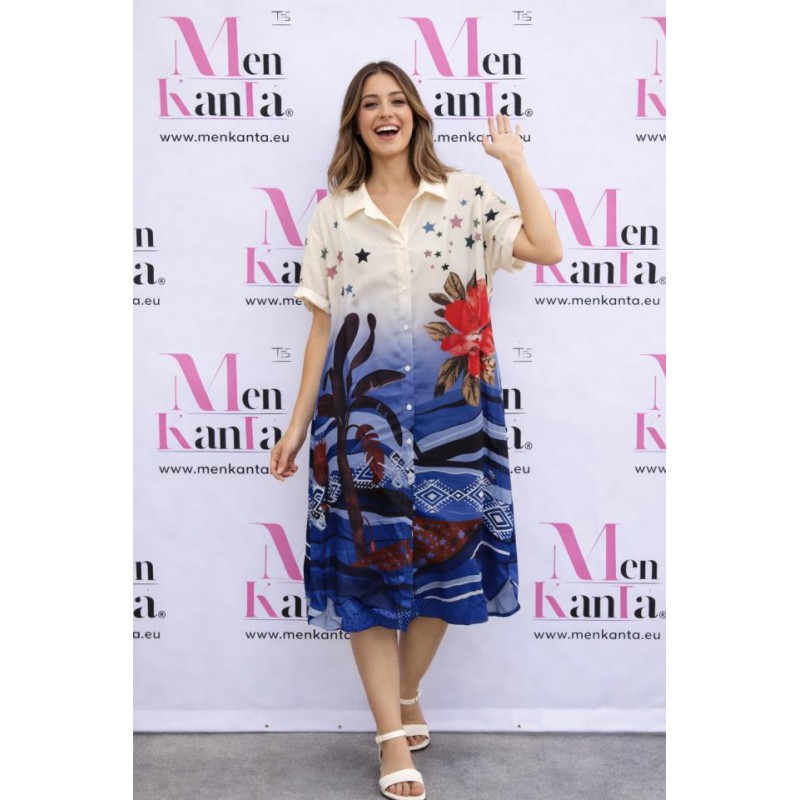 VESTIDO CAMISERO SONIA TALLA GRANDE