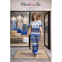 CONJUNTO OLGA BLUSA Y PANTALON LARGO