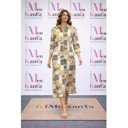 VESTIDO CAMISERO ROMANCE LARGO MANGA LARGA