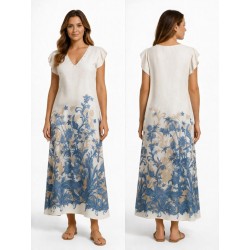 VESTIDO SANTORINI LARGO SIN MANGA