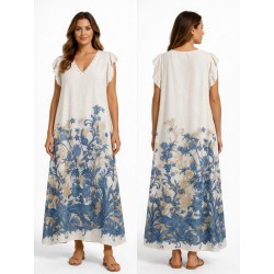 VESTIDO SANTORINI LARGO SIN MANGA