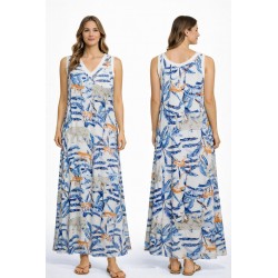 VESTIDO SILVESTRE LARGO SIN MANGA