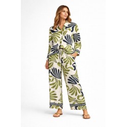 CONJUNTO OASIS TROPICAL CAMISA Y PANTALON 