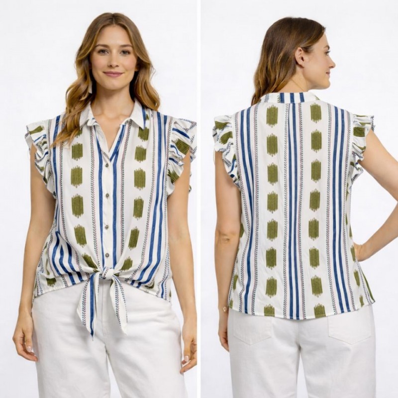 CAMISA ARAME LAZO SIN MANGA