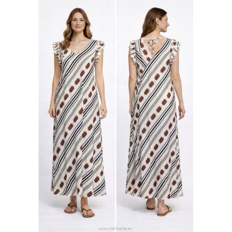 VESTIDO ARAME LAZO ESPALDA SIN MANGA