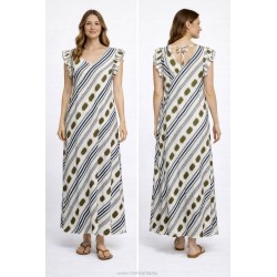 VESTIDO ARAME LAZO ESPALDA SIN MANGA