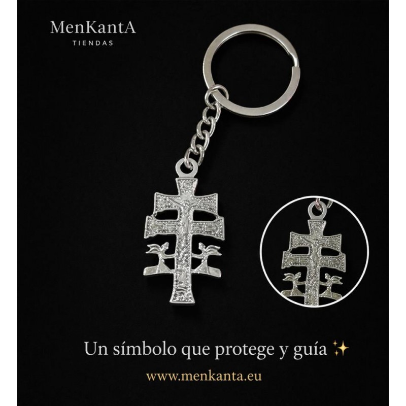 CRUZ DE CARAVACA LLAVERO ACERO
