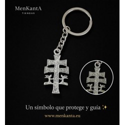 CRUZ DE CARAVACA LLAVERO ACERO