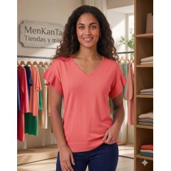 JERSEIS LISO CUELLO PICO MANGA VOLANTE