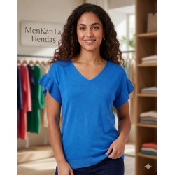 JERSEIS LISO CUELLO PICO MANGA VOLANTE