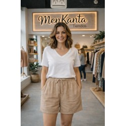 PANTALON SHORT COLOR LISO 