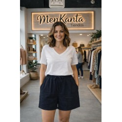 PANTALON SHORT COLOR LISO 