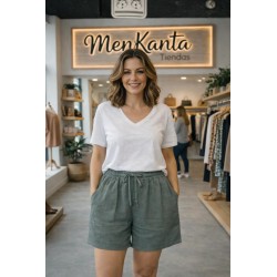 PANTALON SHORT COLOR LISO 