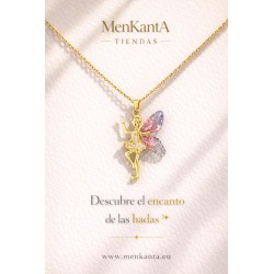 COLGANTE HADA CON ALA DE COLOR I