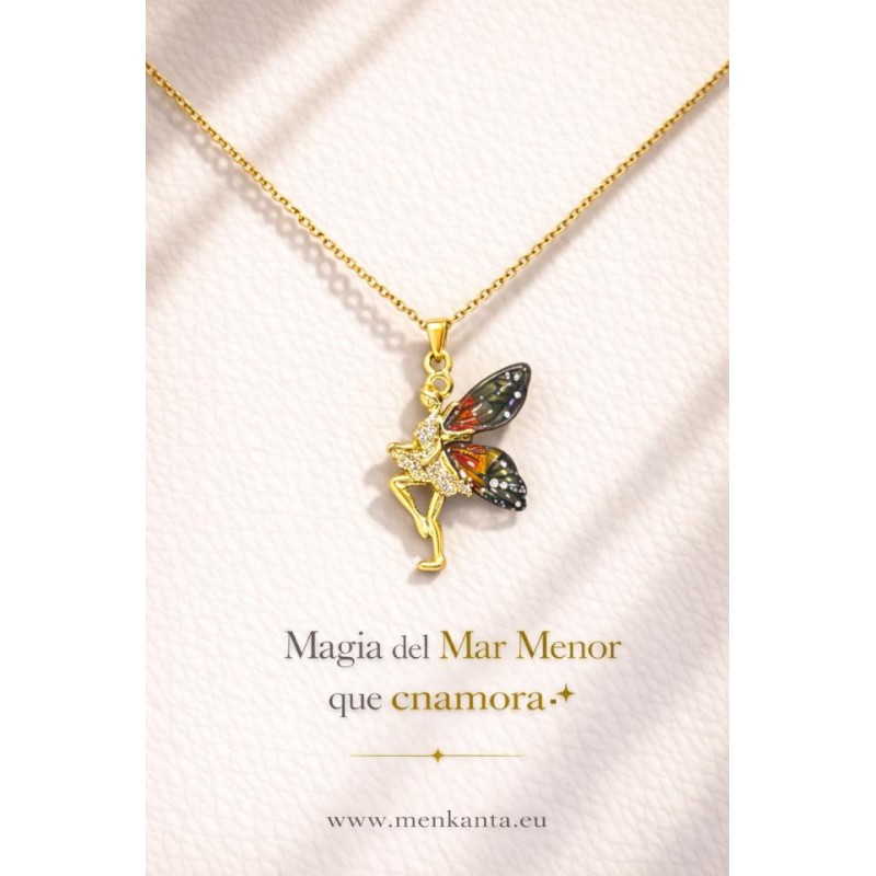 COLGANTE HADA CON ALA DE COLOR II