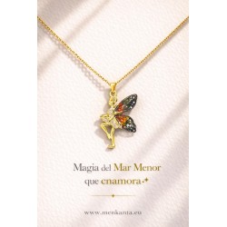 COLGANTE HADA CON ALA DE COLOR II