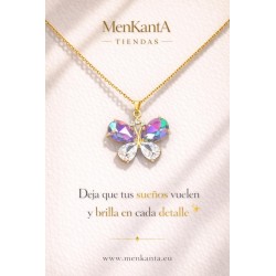 COLGANTE MARIPOSA CRISTAL TORNASOLADO III