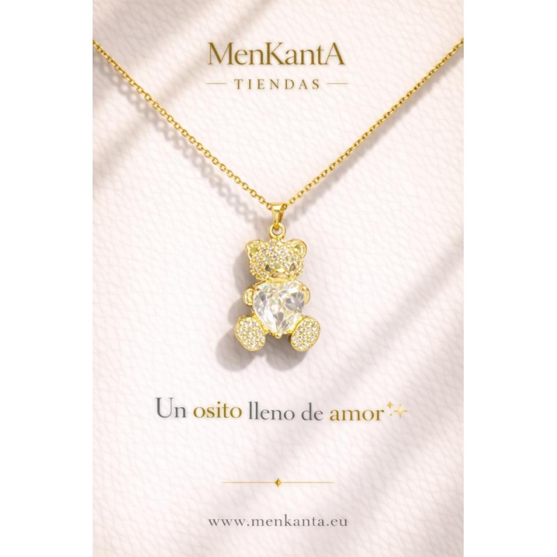 COLGANTE AOSITO CRISTAL BLANCO CORAZON 