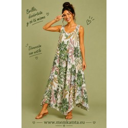 VESTIDO LARGO TIRANTE ESTAMPADO 
