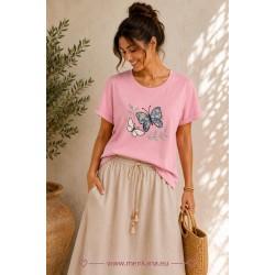 CAMISETA MARIPOSAS CORTA