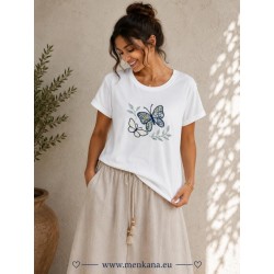 CAMISETA MARIPOSAS CORTA