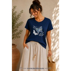 CAMISETA MARIPOSAS CORTA