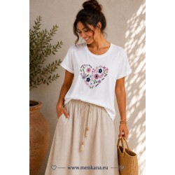 CAMISETA CORAZON CORTA