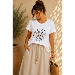 CAMISETA CORAZONES CORTA