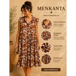 VESTIDO CAMISERO MAONA VOLANTE 