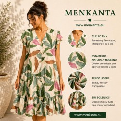 VESTIDO CAMISERO PRIMAVERA SIN MANGA  