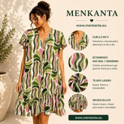 VESTIDO CAMISERO NATURALEZA SIN MANGA  