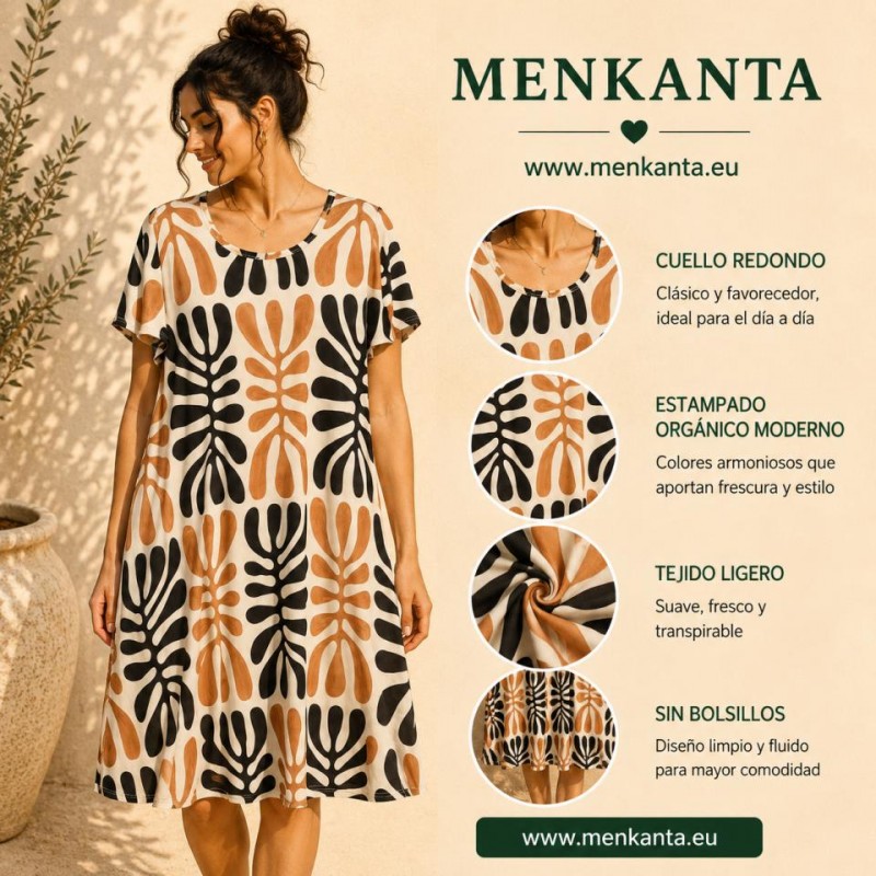 VESTIDO SOLE CORTO MANGA CORTA 