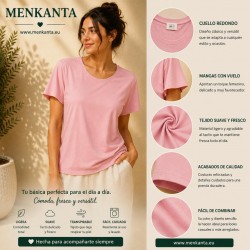 CAMISETA BASICA CUELLO REDONDO MANGA CORTA