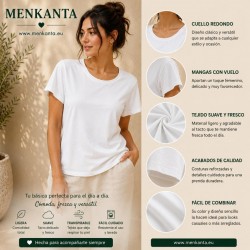 CAMISETA BASICA CUELLO REDONDO MANGA CORTA
