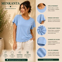 CAMISETA BASICA CUELLO REDONDO MANGA CORTA